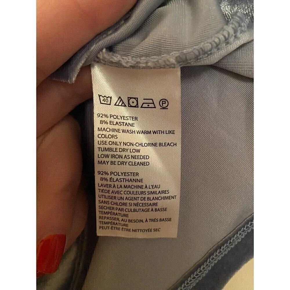 Anthropologie Silence + Noise Blue/Gray Valor Top. Sz.M